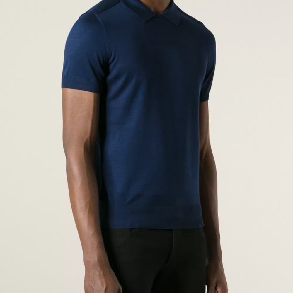 Maison Martín Margiela Fine Silk Knit Polo Size 48 (M)